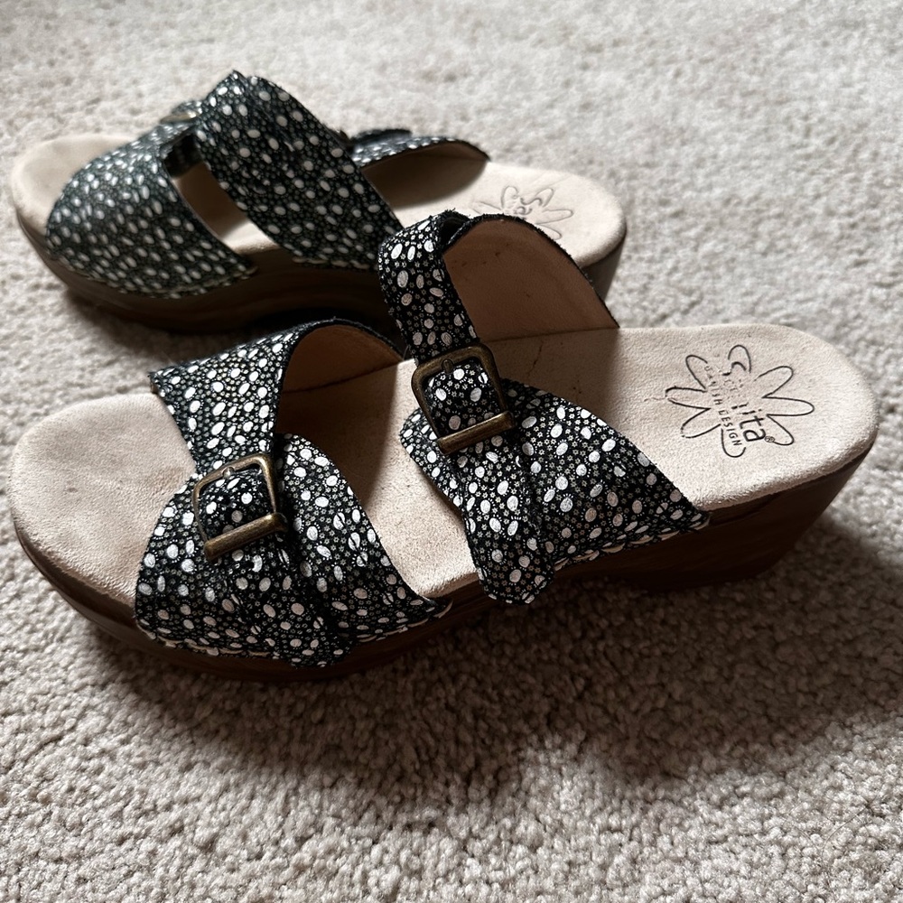 Sanita summer sandals, size 38UK/8US. Excellent condition; rarely worn.